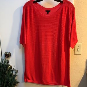 Talbots size L lightweight knit red tunic